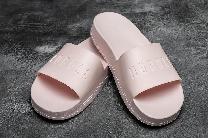 Pink Nobull Blush Slide Women\'s Slides | CA V1821R